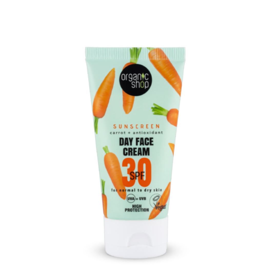 Organic-Shop-Fenyvedo-nappali-arckrem-sargarepaval-es-antioxidansokkal-SPF30-50ml