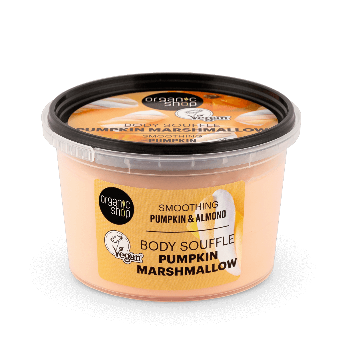 "Pumpkin Marshmallow" kisimító testszuflé sütőtökkel és mandulával