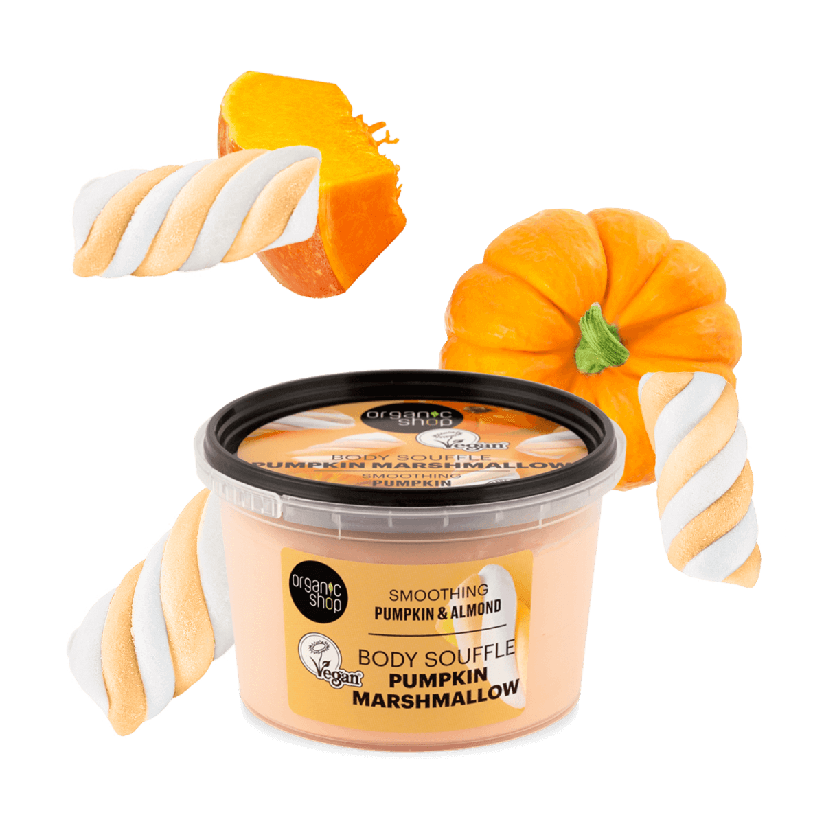 "Pumpkin Marshmallow" kisimító testszuflé sütőtökkel és mandulával - 2. kép