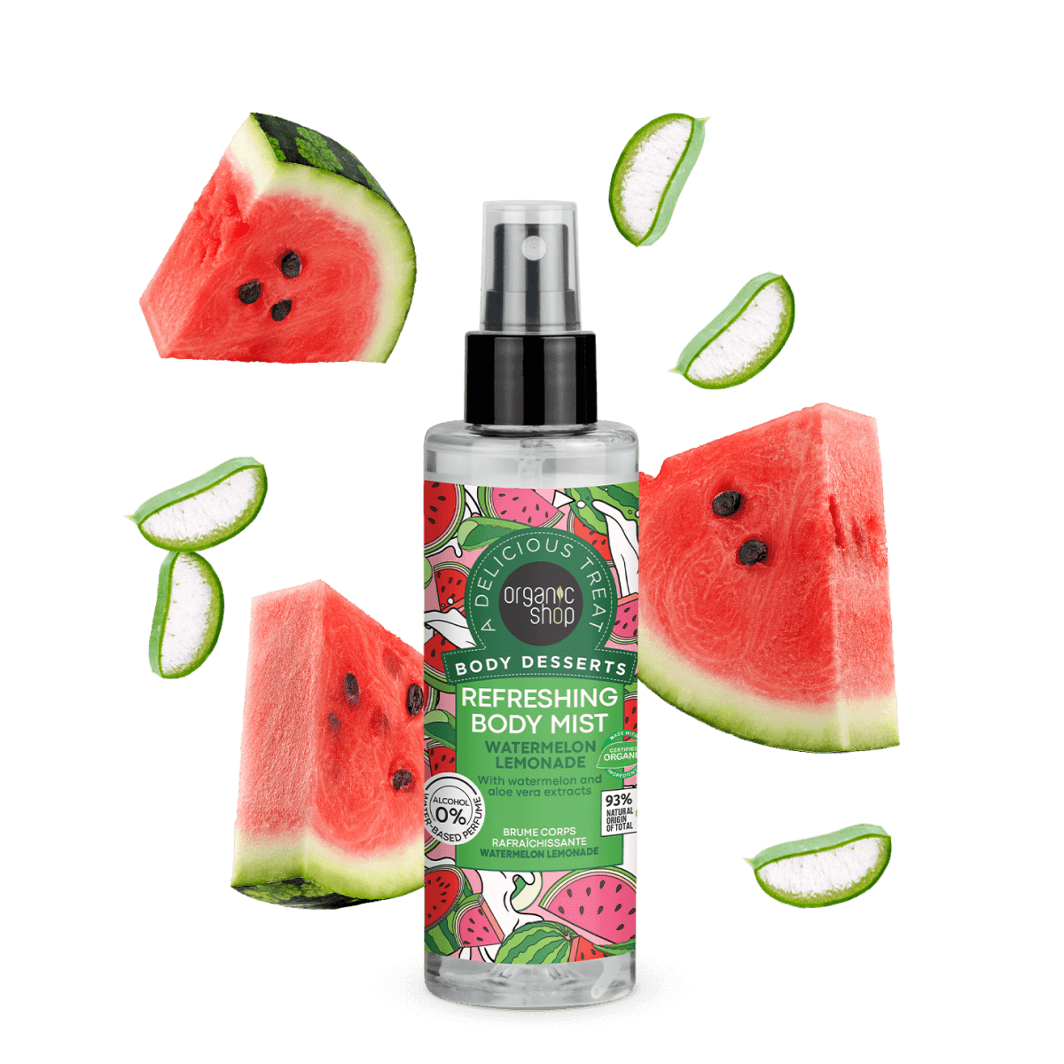 Görögdinnye-limonádé illatú frissítő <br>testpermet - 2. kép