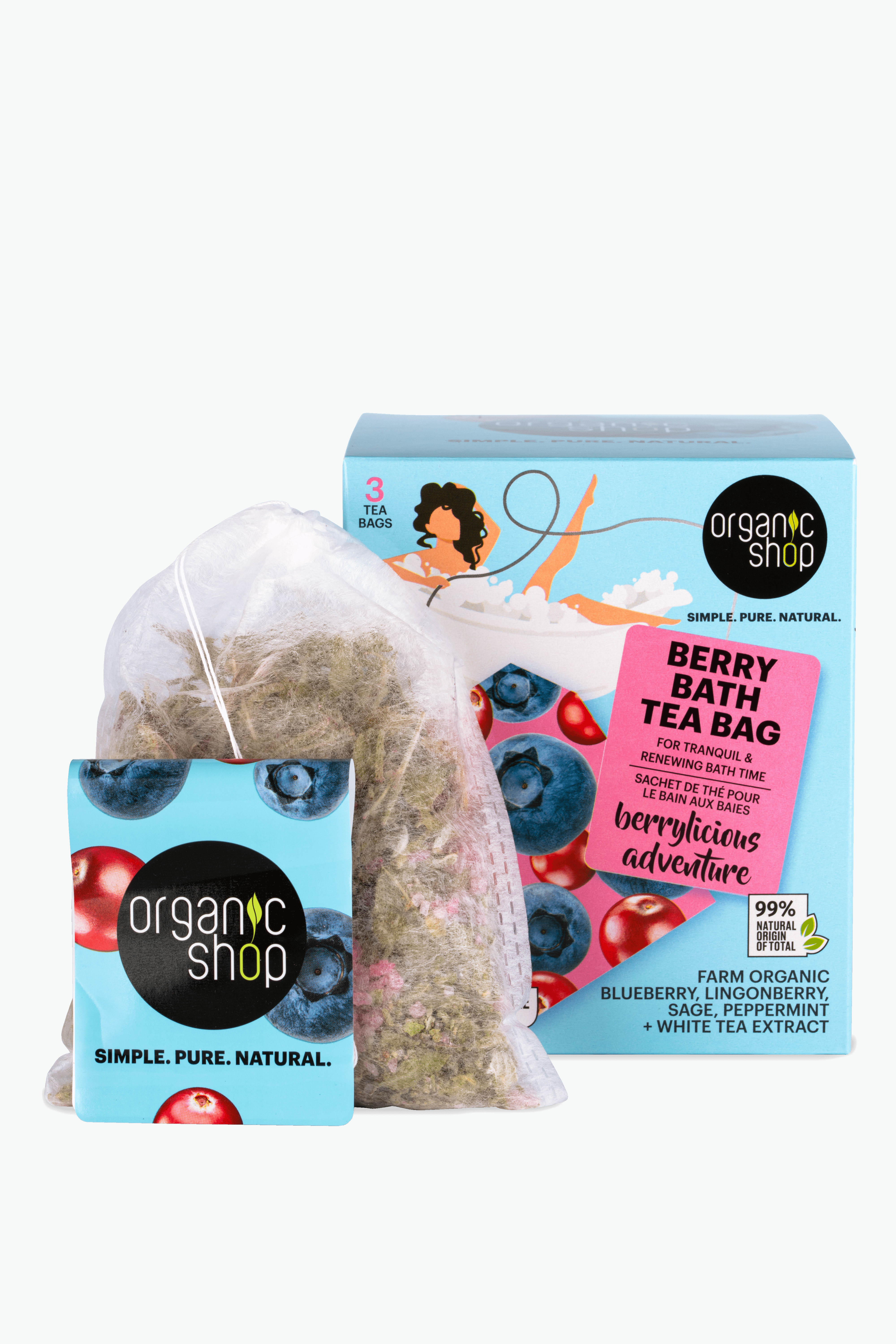 "Berry Bath" Fürdőfilter bogyós gyümölcsökkel - 3. kép