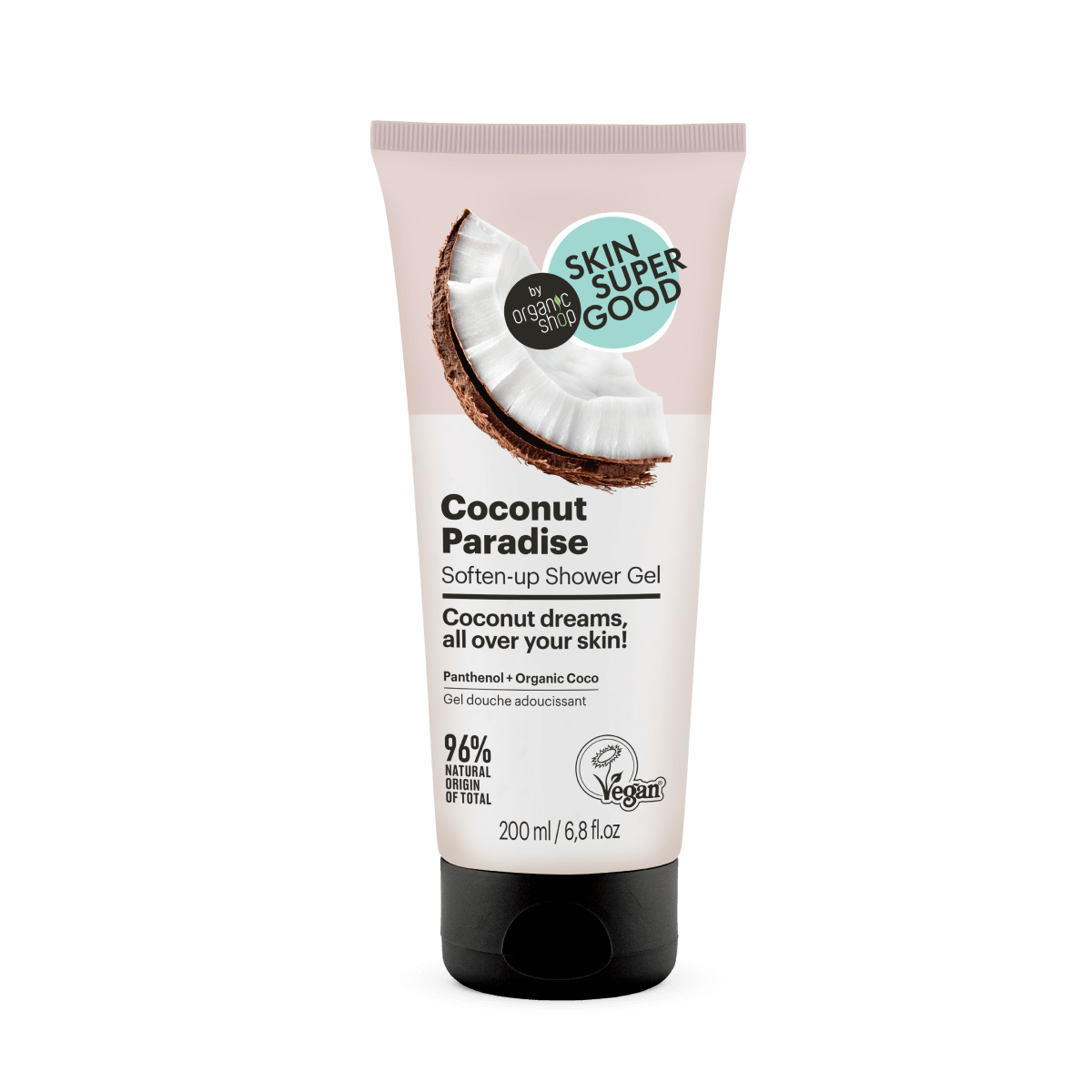 Skin Super Good „Coconut Paradise” puhító tusfürdő gél 200ml