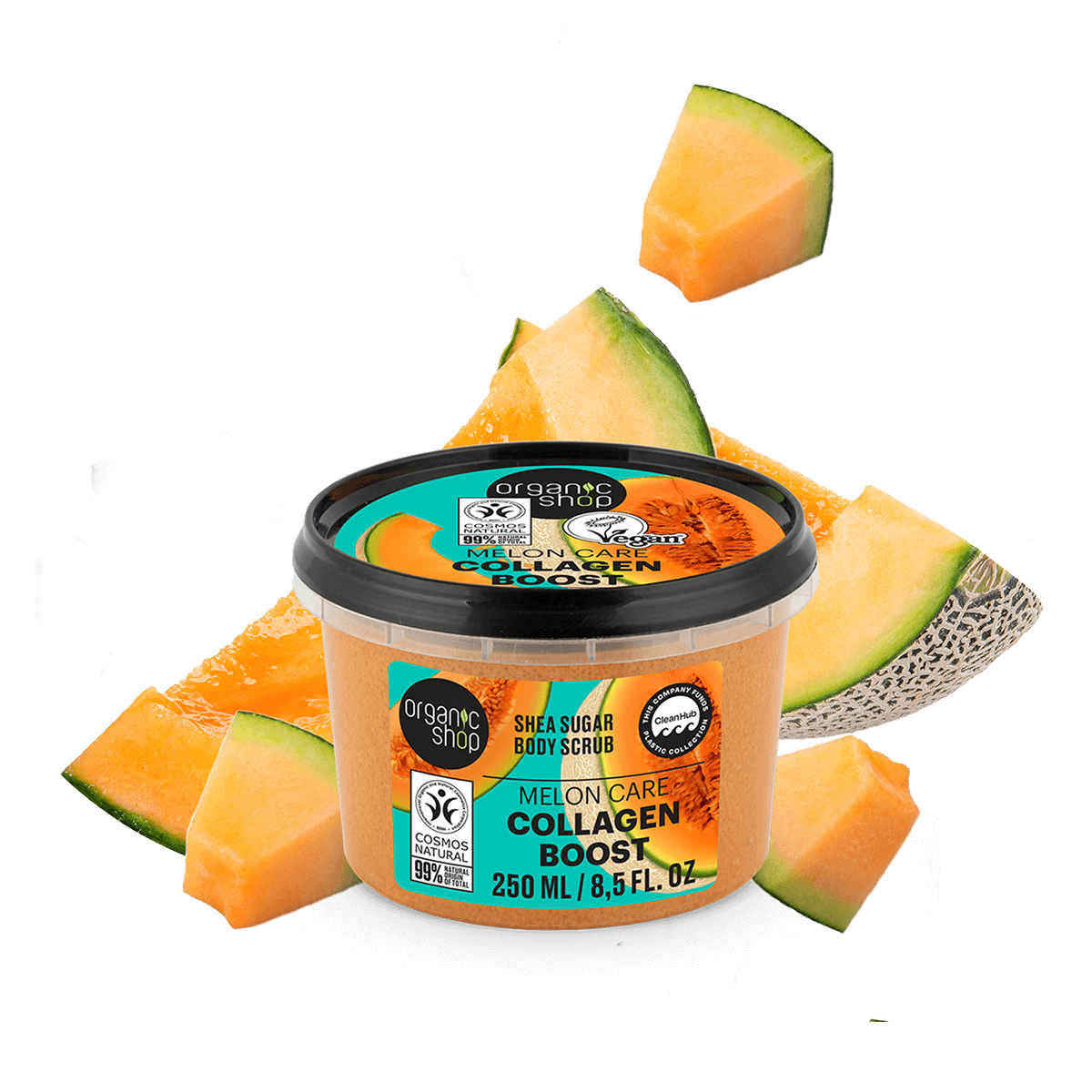 “Collagen Boost” shea cukros testradír sárgadinnyével - 2. kép