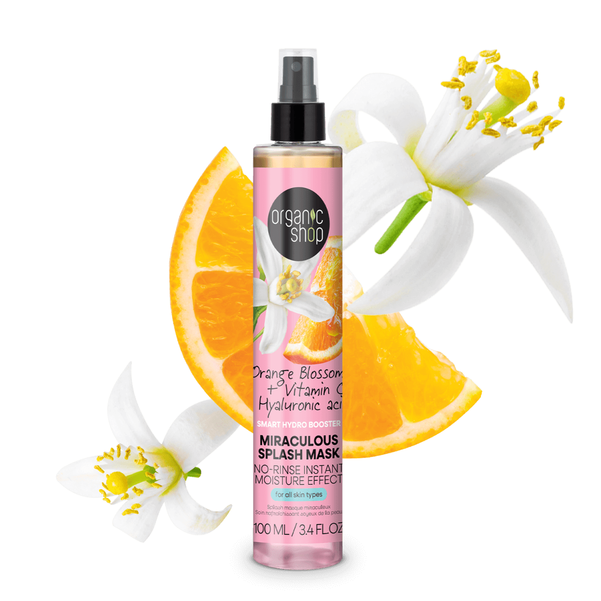 “Miraculous Splash Mask” narancsvirággal C-vitaminnal és hialuronsavval - 2. kép